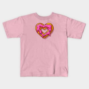 Love Doughnut Cream Melted Cartoon Kids T-Shirt